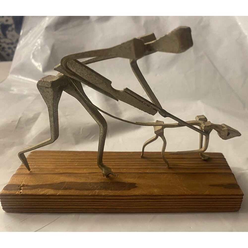 Vintage Sterner Imports Hunter With Dog Nail Art Sculpture Made in Spain